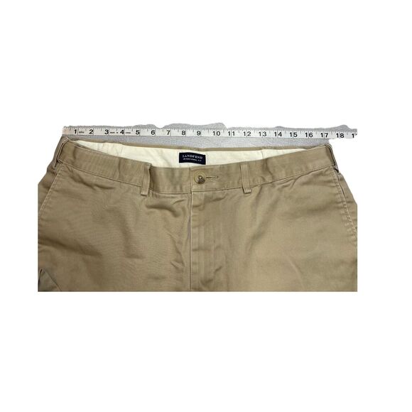 Lands' End Chino Pants 36 Khaki Traditional Fit High-Rise Formal Straight Leg - Picture 6 of 6